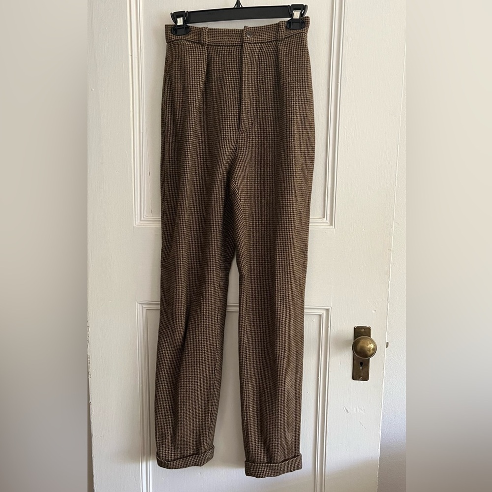100% Wool vintage Lauren Ralph Lauren Brown Trousers